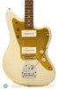 Seuf OH-10 White with Gold Guard Used Electric Guitar - front close