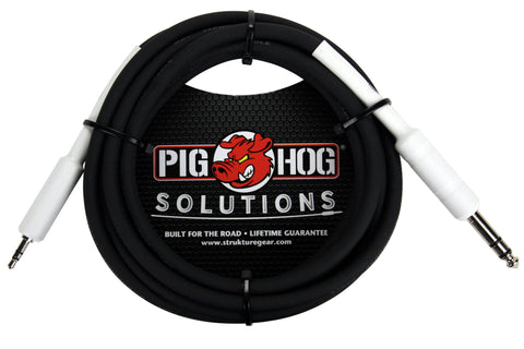Pig Hog Cables - 3.5mm to 1/4" TRS Adapter - 3ft