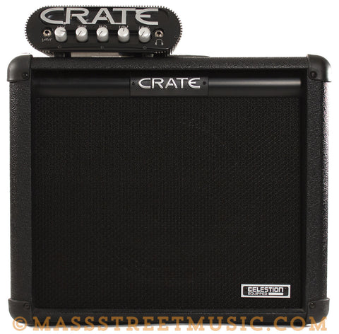 Crate Power Block Amp Head and 1x12 Cab - stacked