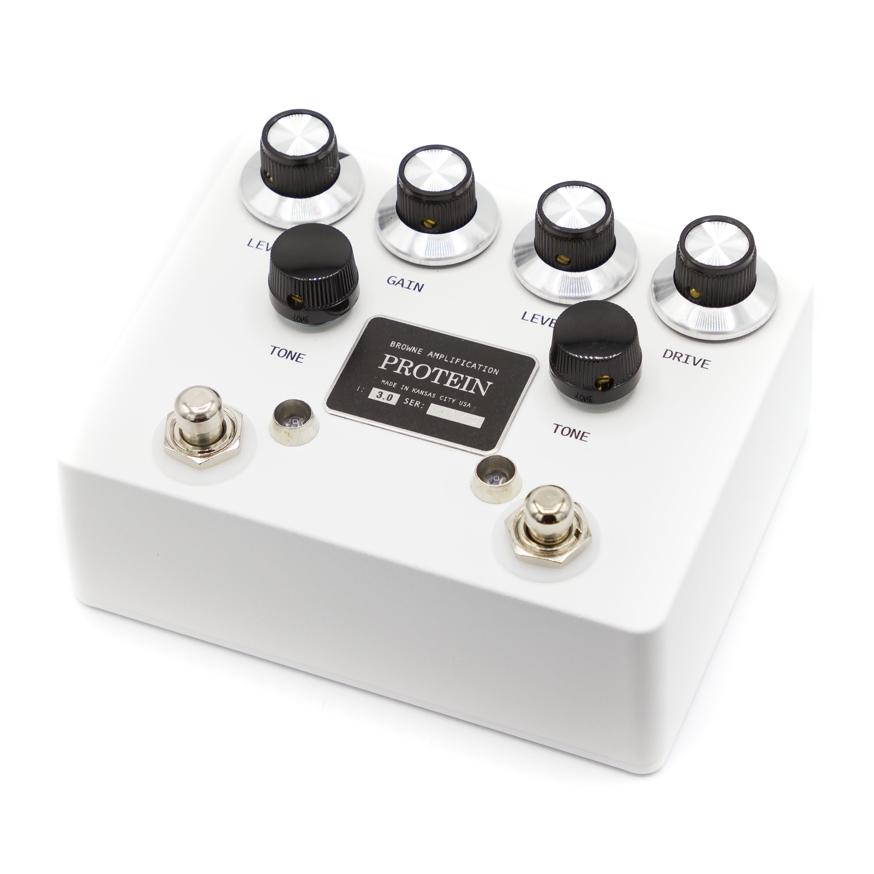protein drive pedal Browne Amplification - Protein Dual Overdrive V3 - White