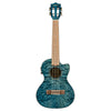 Lanikai QM-BLCET Quilted Maple Blue Cutaway Electric Tenor