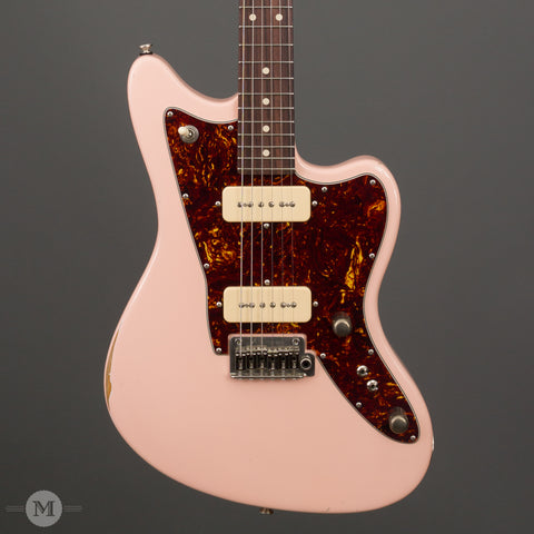 Tom Anderson Electric Guitars - Raven Classic - Shorty Shell Pink - Distress Lvl 2 - Front Close