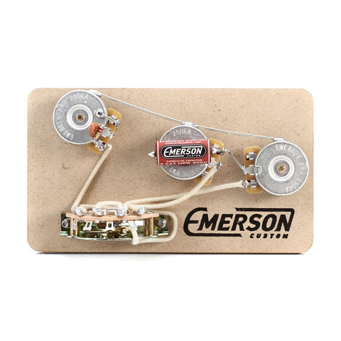 Emerson Custom Strat 5 Way Blender Prewired Kit (250K Ohm Pots / 0.022 cap)