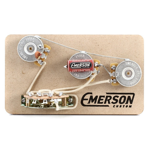 Emerson Custom Strat 5-Way Prewired Kit (250K Pots / 0.047uf)