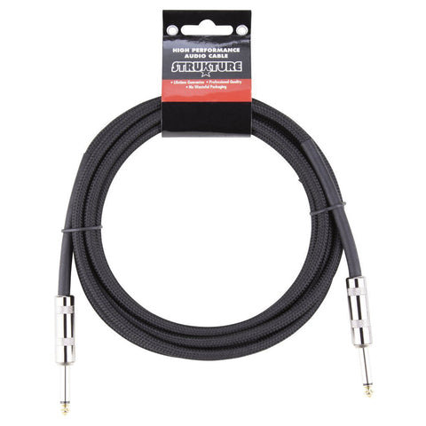 Strukture Cables - 10' Instrument Cable - Woven Black