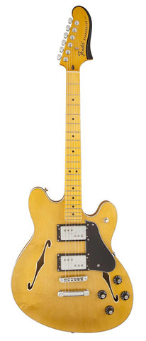 Fender Starcaster electric guitar Natural finish - Front