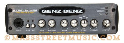 Genz Benz Streamliner 600 Bass Amp Head - front