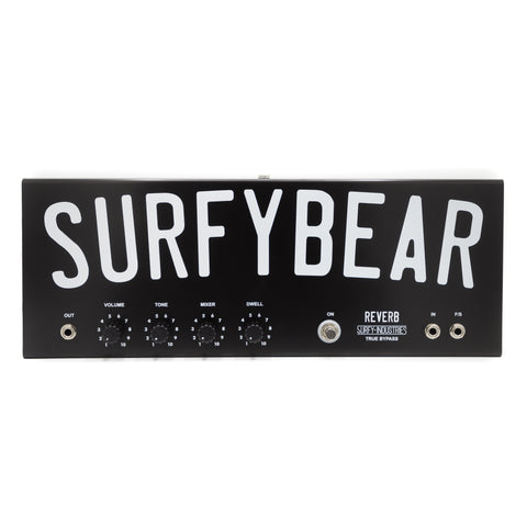 Surfy Industries - SurfyBear Reverb - Pedal Metal Black (V1.2) w/ SurfyPan