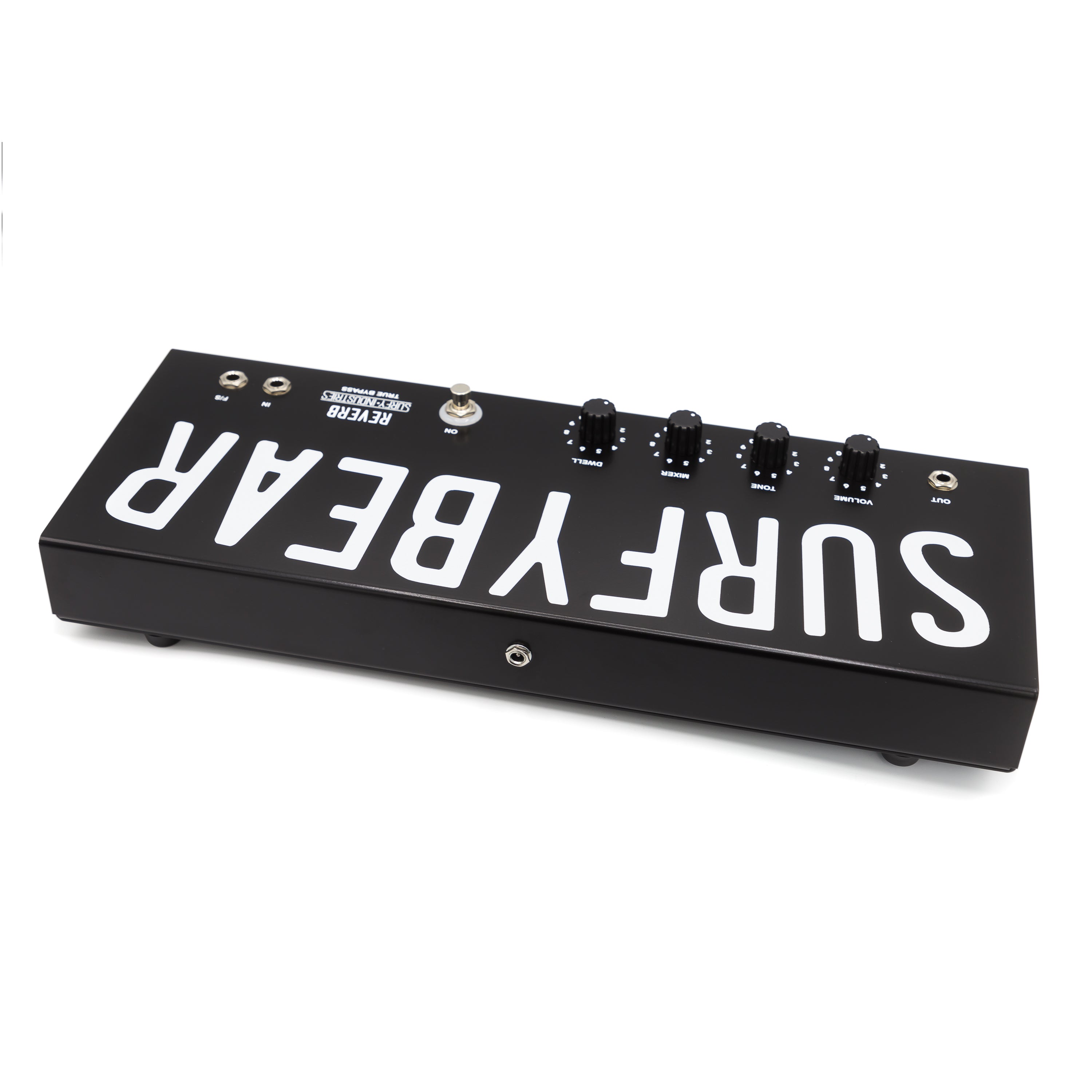 surfybear pedal Surfy Industries - SurfyBear Reverb - Pedal Metal Black V1.2 w/ SurfyP