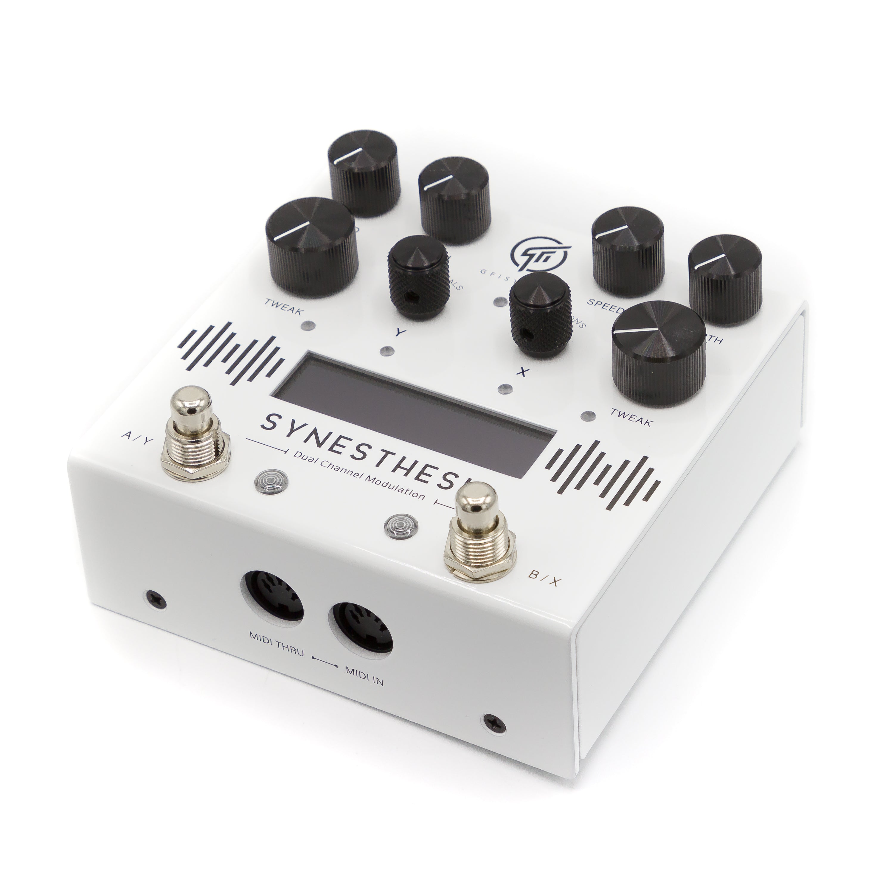 dual modulation pedal GFI System - Synesthesia Dual Channel Modulation Pedal - Limited White