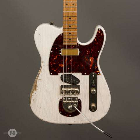 Tom Anderson Electric Guitars - T Classic w/ J-Trem - Transparent Dirty White Distress Lvl 3
