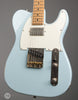 Tom Anderson Electric Guitars - T Icon - Sonic Blue In-Distress level 2 - Angle