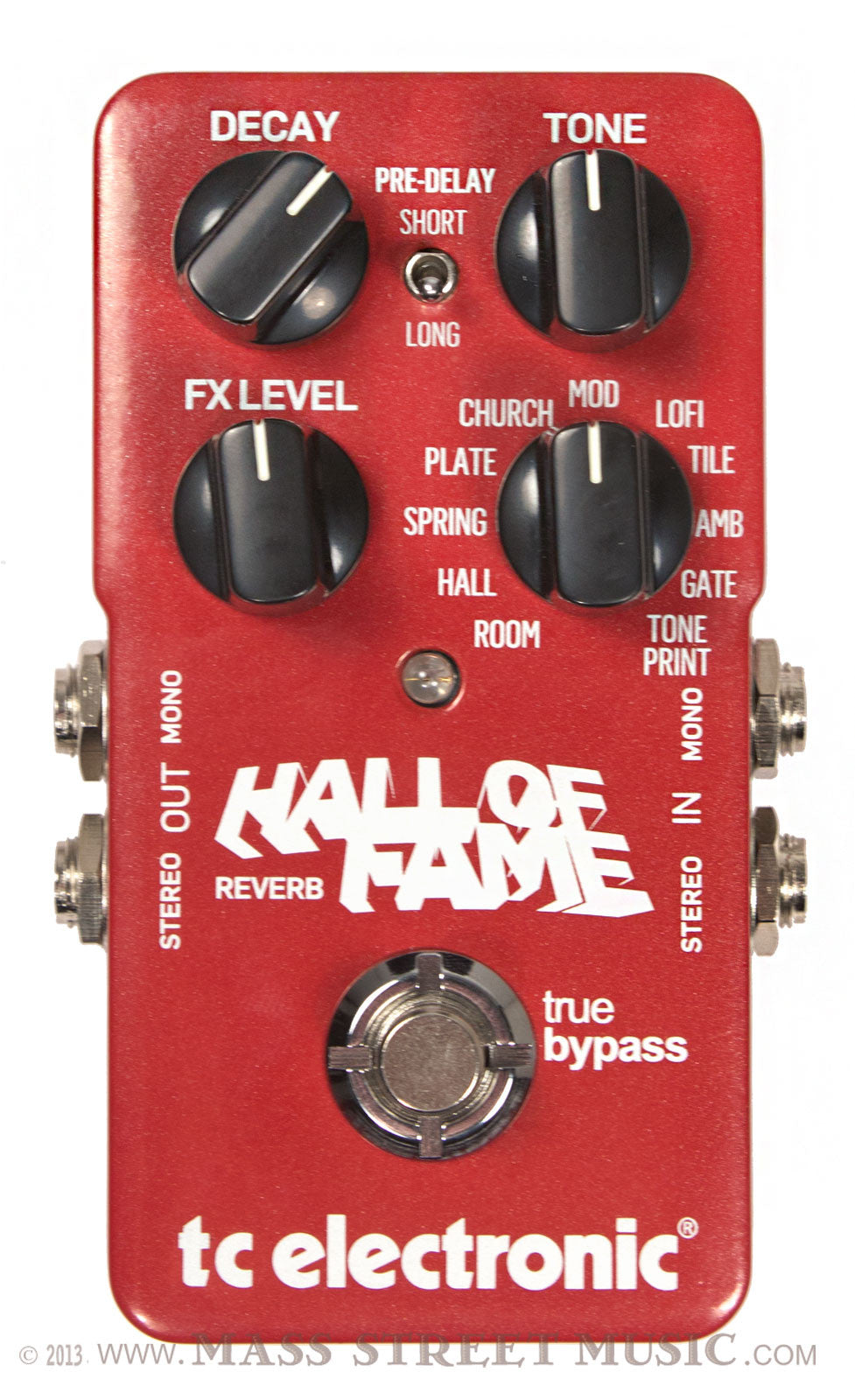hof pedal TC Electronic Hall of Fame Reverb Pedal