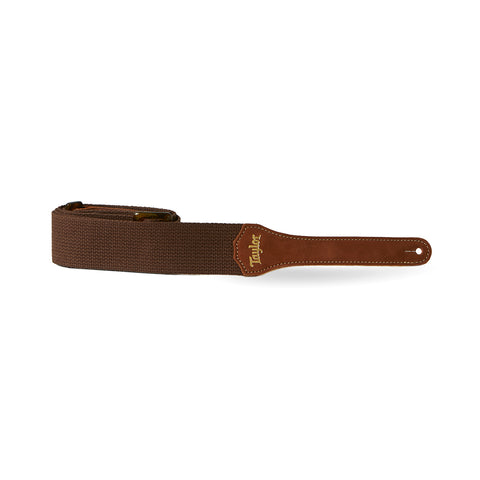 Taylor Strap - Chocolate Brown Cotton - 2"