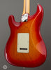 Fender Guitars - American Ultra HSS Stratocaster - Plasma Red Burst - Angle Back