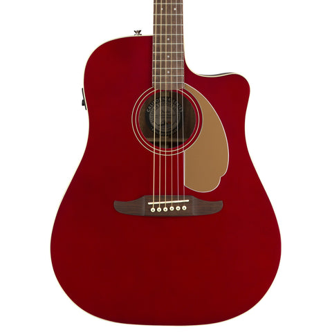Fender Acoustic Guitars - Redondo Player - Candy Apple Red WN