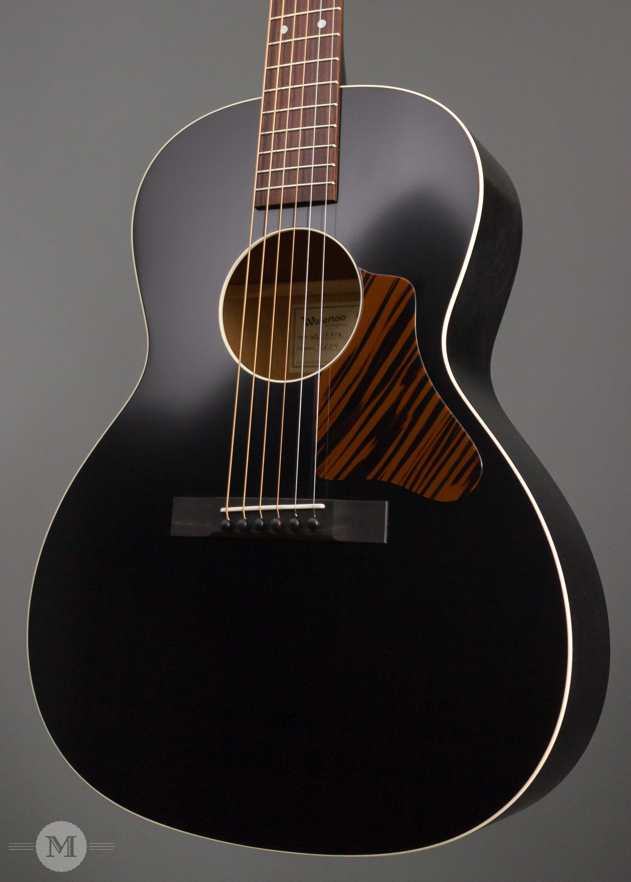 Waterloo by Collings - WL-14 X Truss Rod - Black - Tigerstripe