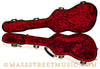 Calton Guitar Case in White w Red - open