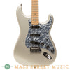 Fender Electric Guitars - 2007 American Deluxe Stratocaster - Chrome Silver Used - Front Close