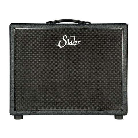 Suhr Amps - 1x12 Cabinet - Graphite Tolex - Black/Silver Grill - Warehouse Veteran 30 Speaker