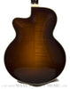 2007 Eastman AR805ce burst finish archtop guitar - back close up