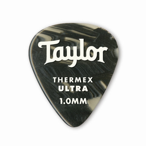 Taylor Premium 351 Thermex Ultra Picks - Black Onyx - 1.00mm - 6-Pack