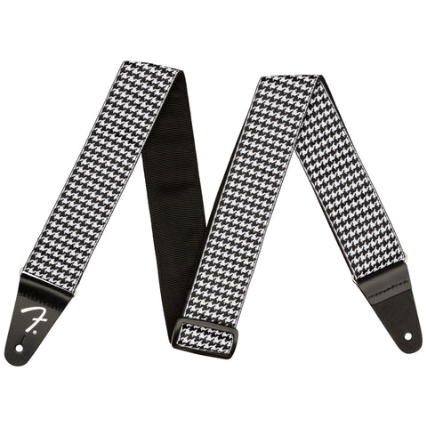Fender Houndstooth Guitar Strap - White