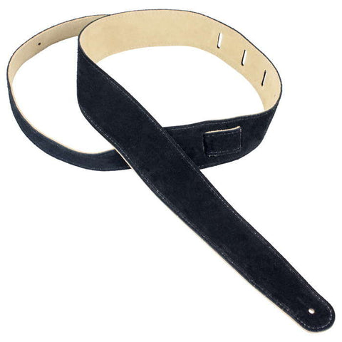 Henry Heller Straps - Suede Leather 2" Strap - Black