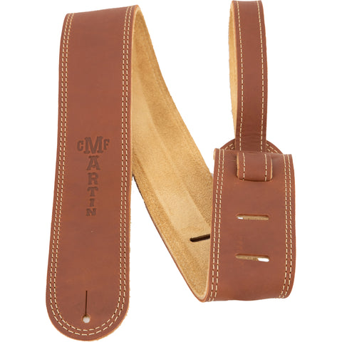 Martin Straps - 2.5" Ball Glove Leather Strap - Brown Suede