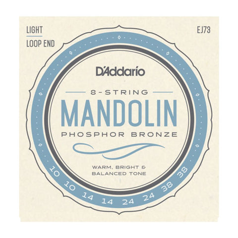 D'Addario Phosphor Bronze EJ73 Light Mandolin Strings