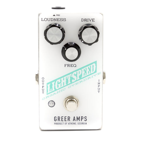 Greer Amps - Lightspeed Organic Overdrive White/Teal/Black