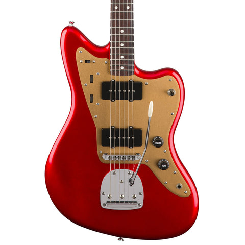 Squier - Deluxe Jazzmaster w/tremolo - Candy Apple Red - Front Close