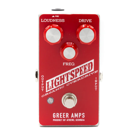 Greer Amps - Lightspeed Organic Overdrive - Red Monochrome