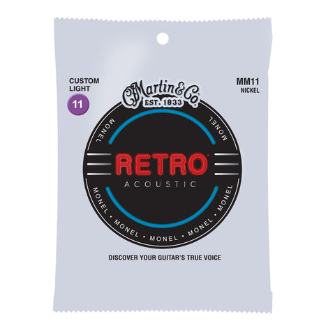 Martin Acoustic Strings - Retro Monel Custom Light MM11