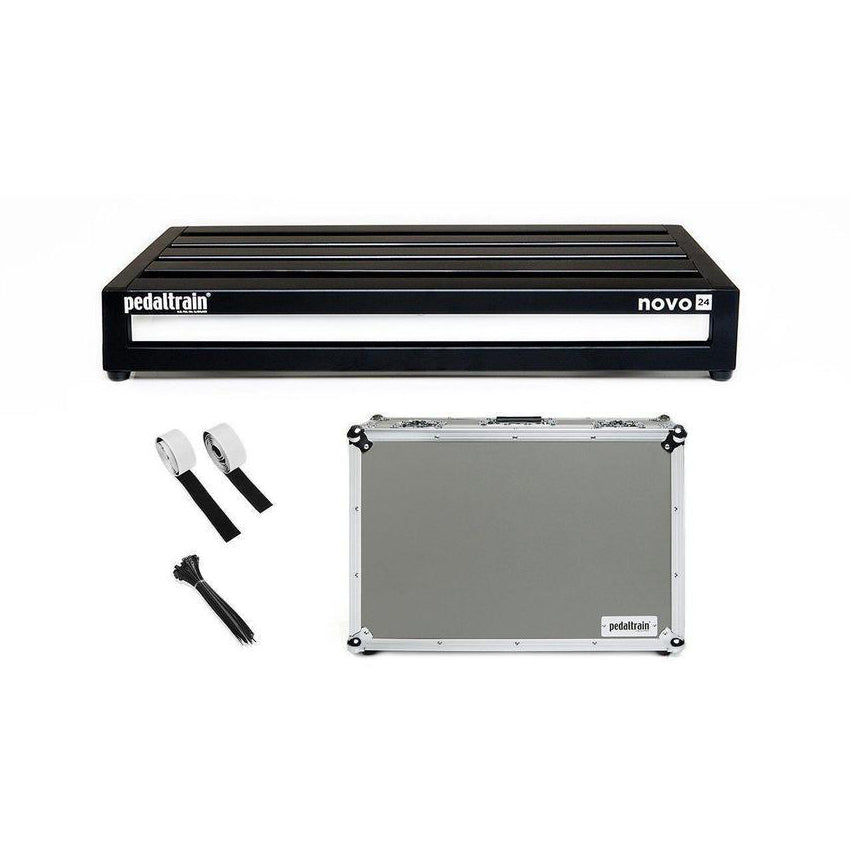 pedal board with hard case Pedaltrain Cases - Pedaltrain Novo 24 with Hard Case