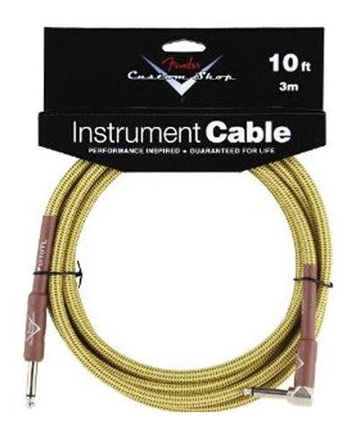 Fender 10' Right Angle Tweed Instrument Cable