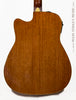 Yamaha FGX720 SCA Acoustic guitar burst finish - back close up