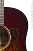 Collings CJ35 acoustic guitar Burst finish front detail with tiger pickguard