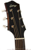 Collings CJ35 acoustic guitar Burst finish front of headstock