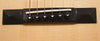 Collings 001 acoustic guitar - bridge with saddle and bridge pins