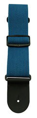 Henry Heller Blue Teal guitar strap canvas