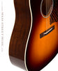 Collings CJ Mha SS SB Custom acoustic guitar detail with side and binding