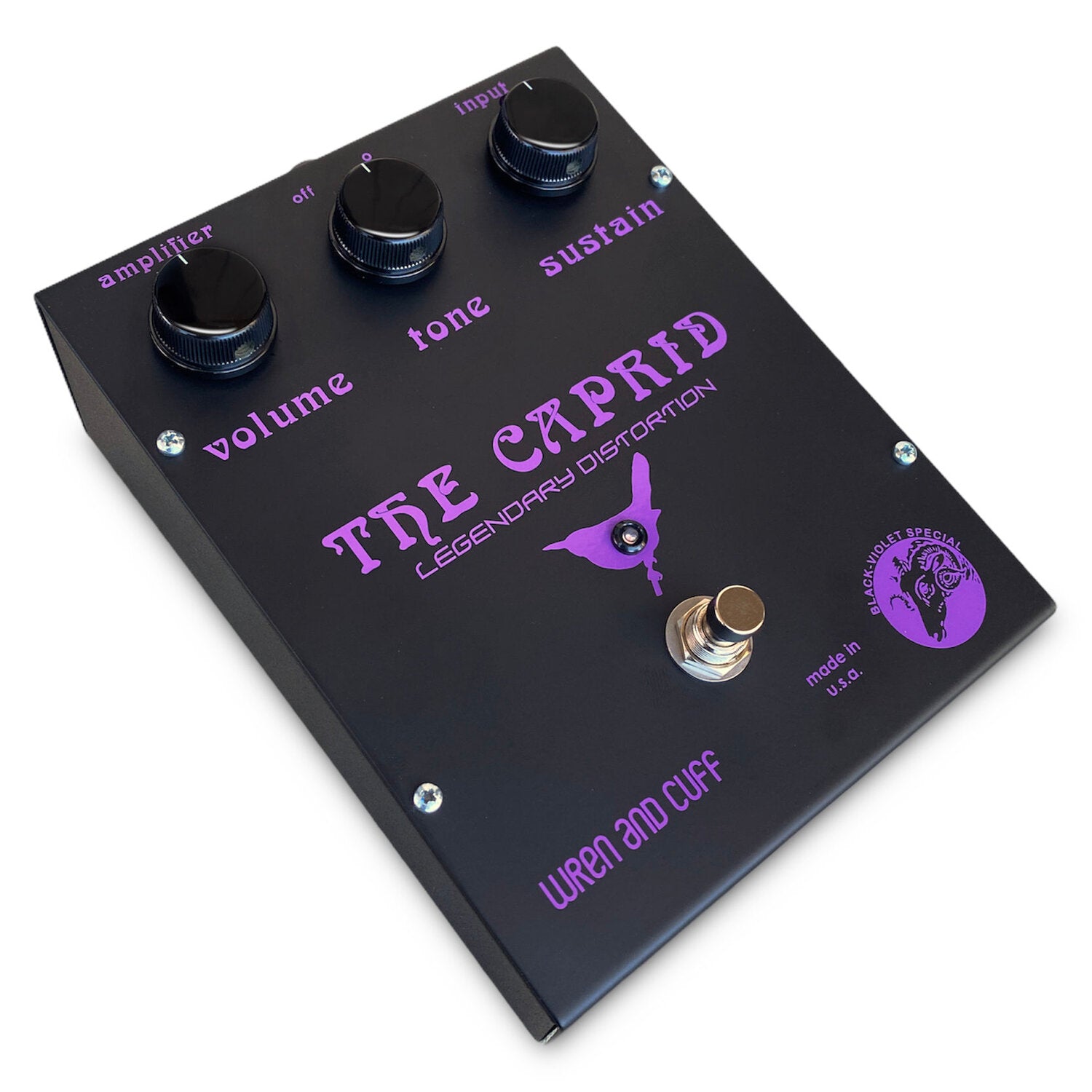 Wren and Cuff Effect Pedals - Black-Violet Caprid OG