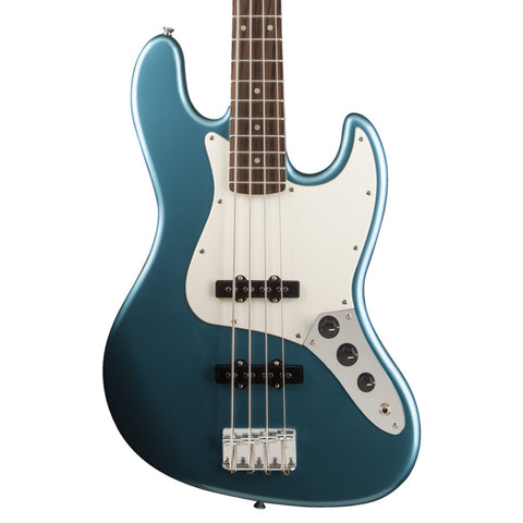 Squier - Affinity J Bass - Lake Placid Blue Front Close Up