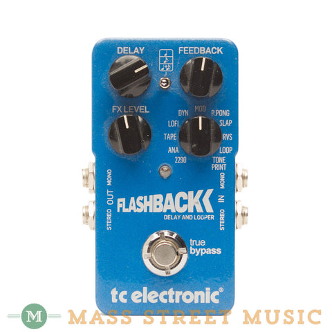 TC Electronic Guitar Effect Pedals - Flashback Delay and Looper Pedal Used - Front